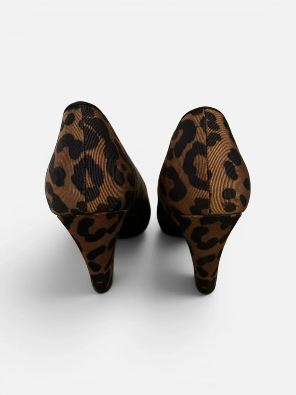 Life Stride Leopard Print Mid Heel Pumps - Brown & Black - Picture 4 of 9